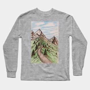 Cabin in the mountains Long Sleeve T-Shirt